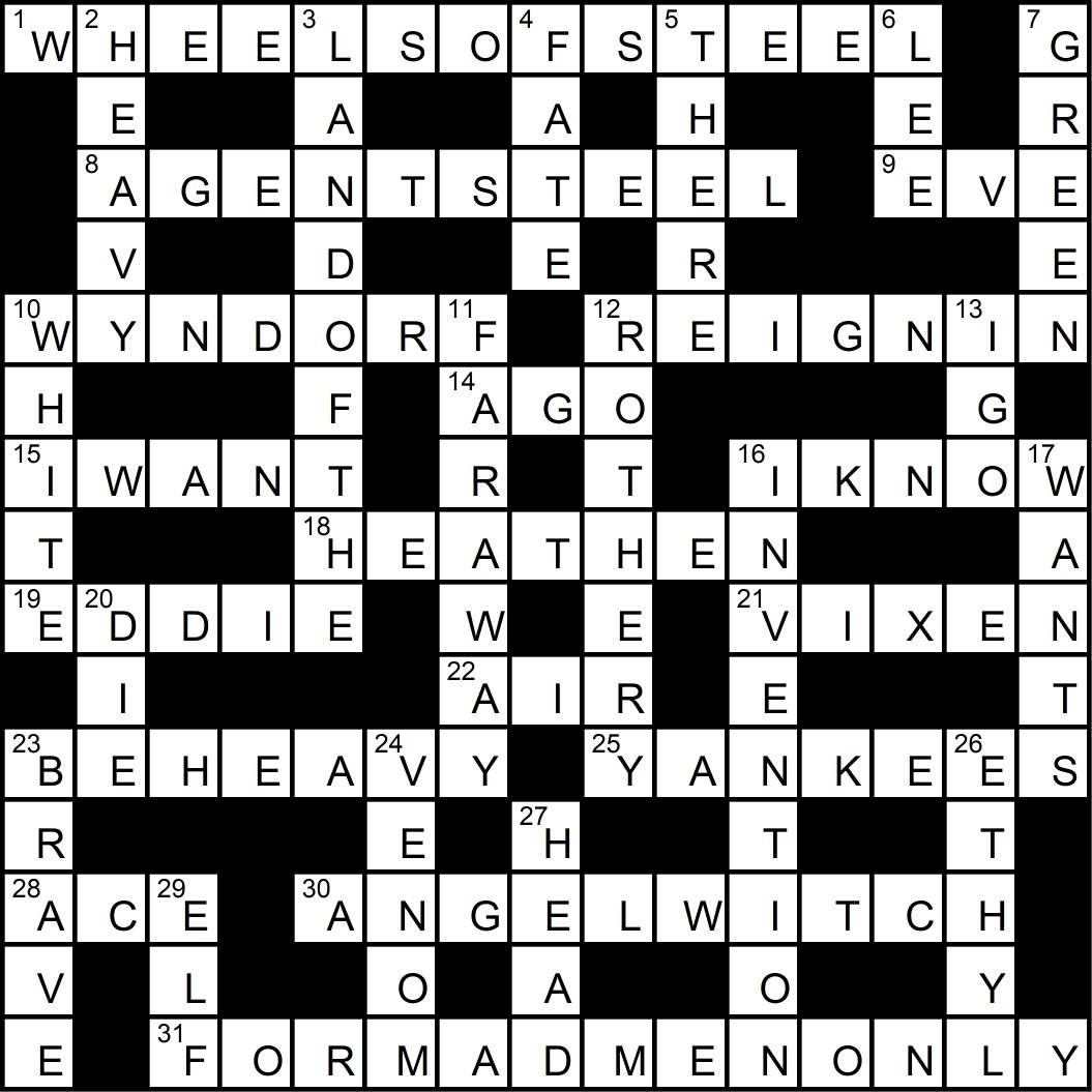Crossword puzzle issue25