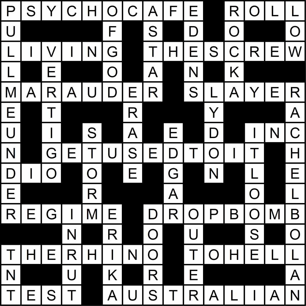 Crossword puzzle issue38