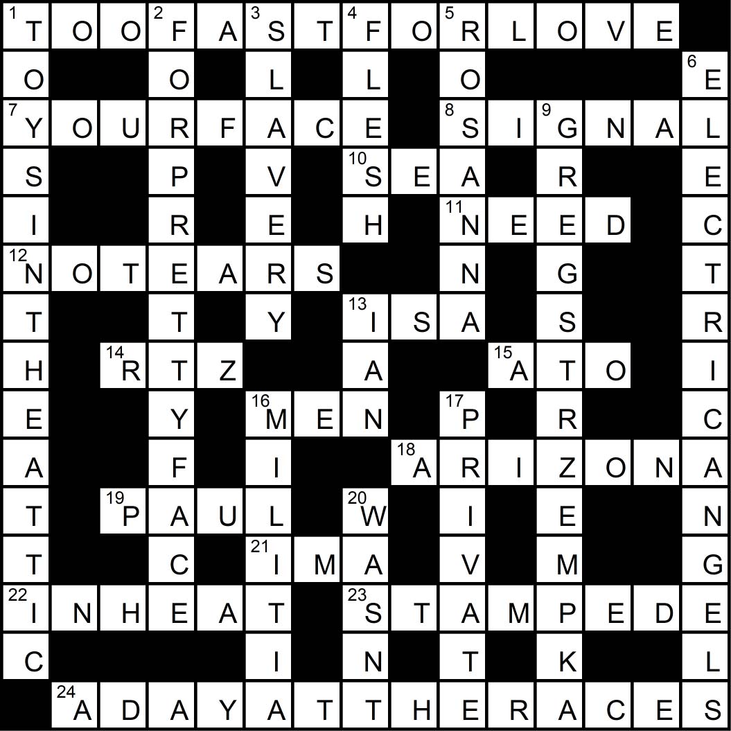 Crossword puzzle issue 3