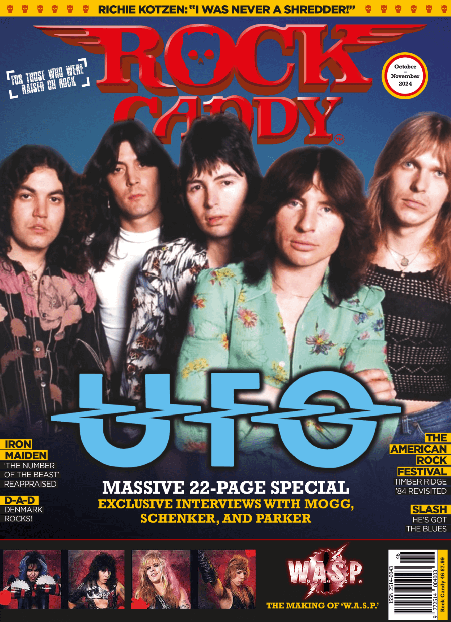 Issue 46 is available right now featuring three exclusive interviews with UFO legends Phil Mogg, Michael Schenker, and Andy Parker.